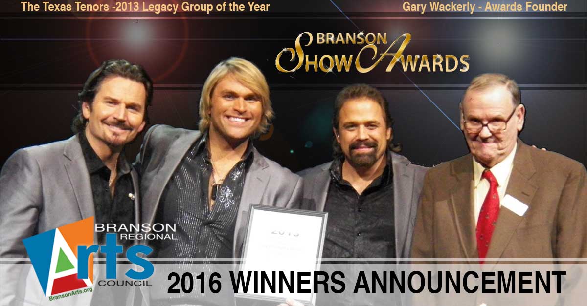 Branson Show Awards Presentation Monday June 26th Branson Regional