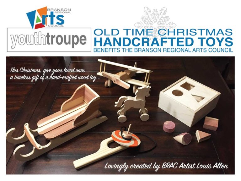 Old Fashioned Wooden Christmas Toys Benefit The Arts – Branson Regional Arts Council